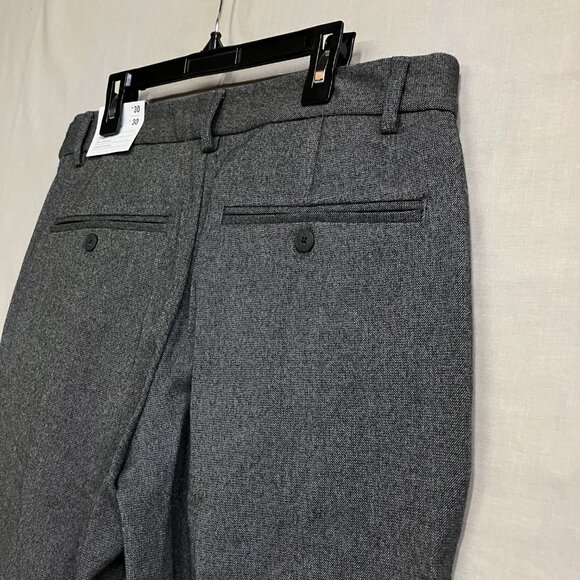 Goodfellow & Co Men's Gray Slim Fit Trousers Tapered Leg Woven Fabric Fly Button - Picture 10 of 15